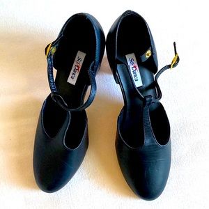 So Danca Character T-Strap Shoes 3” Heel